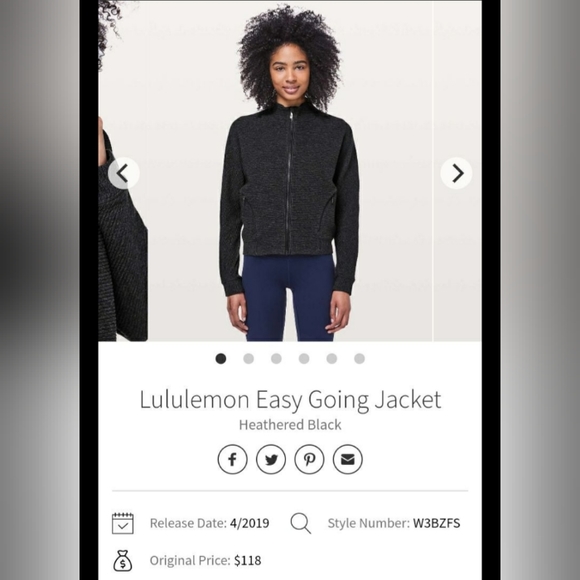 Lululemon Jacket 🖤🩶 - Picture 2 of 10
